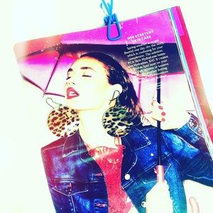 Sexy Fashion Leopard Printed Circle Drop Earrings